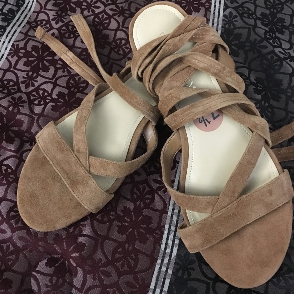 Lace-up sandals